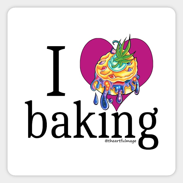 I Heart Baking (Space Cookie Version) Magnet by Artful Magic Shop